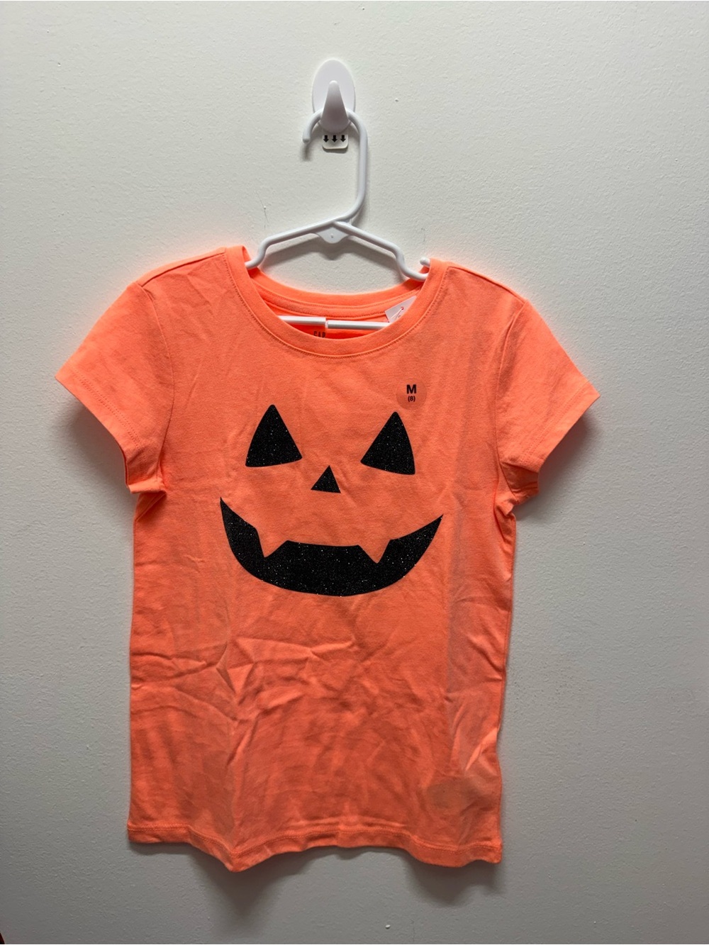 GAP Orange Halloween Jack-O'-Lantern Tee
